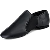 Prcfurdcge Jazz Shoes for Girls Boys PU Leather Unisex Slip-On Little Kid Dance Shoes