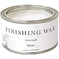 Jolie Finishing Wax - Protective topcoat Paint - Use on interior furniture, cabinets, walls, home decor and accessories - Odor-Free, Non-Hazardous - White - 120 ml