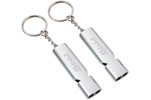 binboll Emergency Whistles Lifeguard Safety Whistle with Lanyard and Keychain for Outdoor Camping Hiking Boating Backpacking Fishing Kayak Kids Rescue Signaling Loud Survival Whistle