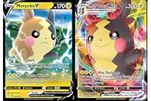 Morpeko V & Vmax - Shining Fates - Pokemon Ultra Rare Lot - 038/072 & 037/072