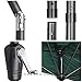 Yescom 9Ft Green Outdoor Patio Half Umbrella Cafe Wall Balcony Door 5 Ribs Tilt Aluminum Sun Shade
