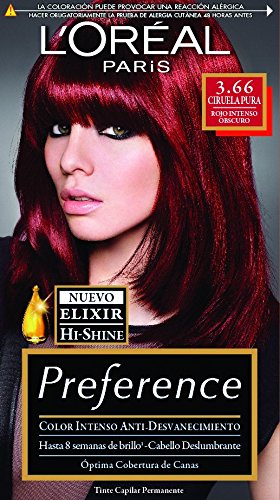 Tinte Para Cabello Permanente Preference Loréal Paris 666 Rubio Oscuro Rojizo