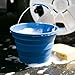 Infusion Living Collapsible Bucket, Stainless Steel and Silicone, 2-Gallon Capacity