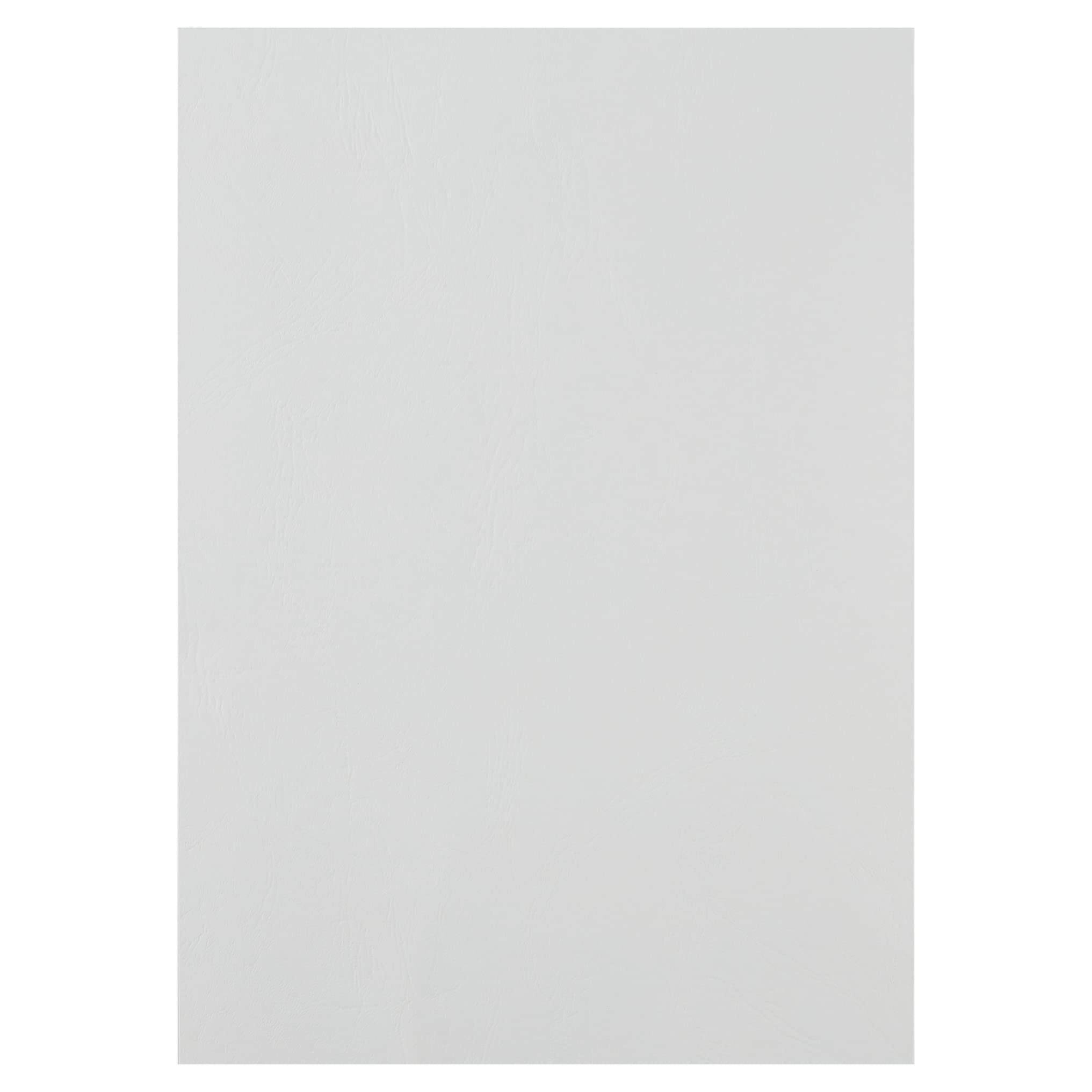 GBC CN040070 Cover Lid Leather Grain Retail Pack, A4, Cardboard, 250 G/Qm, 25 pcs, White