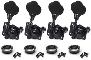 MAXCHEER Guitar Bass Tuners Bass Guitar Tuning Keys,Ratio Headstock Sealed Machine Head Replacement for Electric Jazz Bass or Precision Instruments