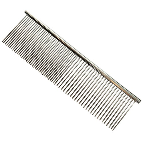 SGODA Pet Steel Grooming Comb Large