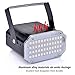 Aushen 48 Leds Halloween Strobe Light, Mini Portable Powerful Party Light Sound Activated Flash Stage Light Speed Control for Indoor Dance Disco DJ Parties Wedding Christmas Club Wedding Show (RGB)