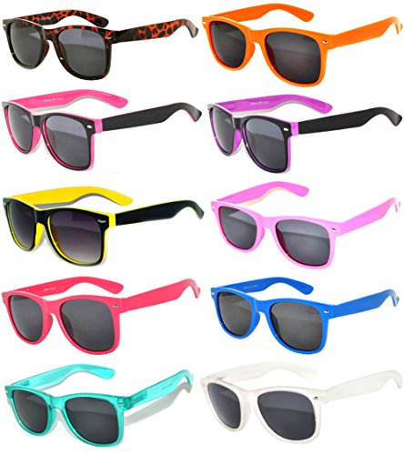 Classic Eyeglasses Smoke Lens 10 Pack in Multiple Colors OWL.