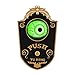 On'h Animated Eyeball Halloween Doorbell Decorations Light Up Talking Eyeball Doorbell (Black)