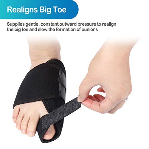 Bunion Corrector, 9 pcs Bunion Corrector and Bunion Relief, Bunion Night Splint with Super Soft Gel for Foot Pain Relief, Hallux Valgus Splint Aid Surgery Treatment Toe Separators Straighteners - Thumbnail 2
