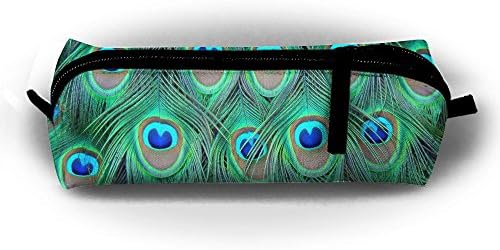Amazing Peacock Pattern Zipper Pen Bag,Stationery Pouch,Multi-colored Pencil Bag Case Cosmetic Bags