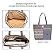 ArcEnCiel Women's Casual Canvas Tote Bags Shoulder Handbag Travel Bag (Gray)