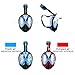 Snorkel Mask 2.0,Airbay New 180°Panoramic Full Face View and Easy Breath Surface Diving Design, Action GoPro Camera Compatible, Anti Fog & Anti Leak Snorkeling for Adult and Youth