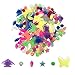 MOMOONNON 170 Counts Colorful Bike Wheel Beads Bicycle Decoration Spoke Beads Biking Accessories for Kids, and Patterns