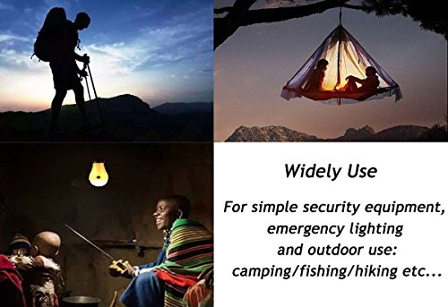 image for Viewpick 2 Pack Solar Powered LED Bulb Light Solar LED Lantern Tent Li
