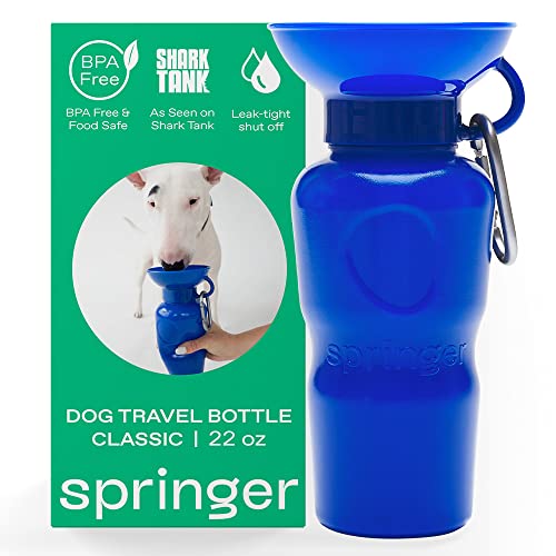 Springer Dog Water Bottle Portable Travel Water Bottle Dispenser for
