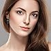 12 Pairs Stainless Steel Cross Earrings Cross Dangle Hoop Earrings Hinged Hoop Ear Jewelry for Men and Women Wearing (Style Set 2)