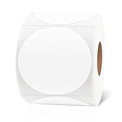 2 Inch Round Thermal Labels, Self Adhesive Circle
