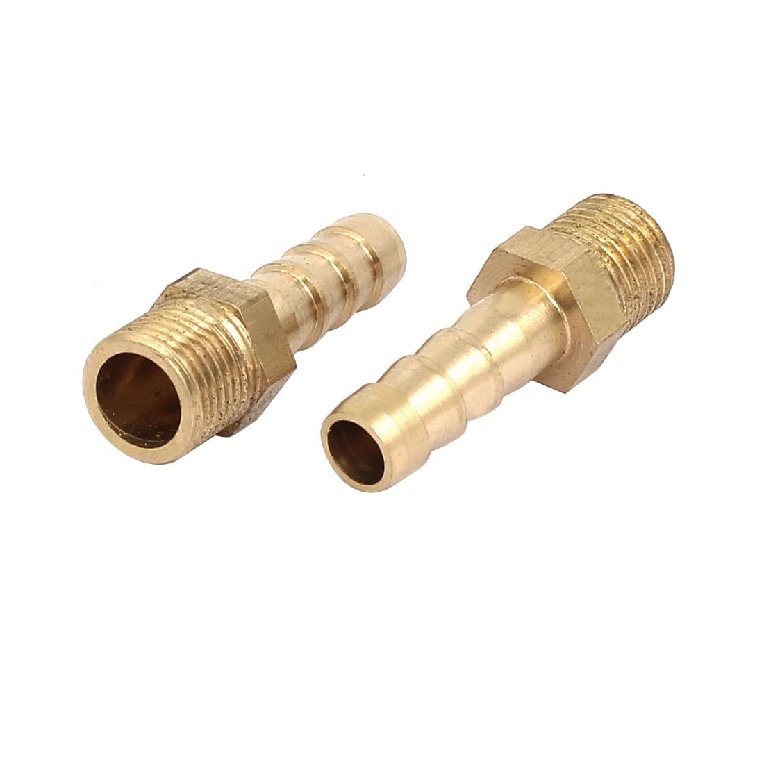 Sourcingmap 1/8BSP Male Thread 6mm Hose Barb Tube Fitting Coupler Connector Adapter 6pcs