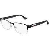 Gucci Gucci-Logo GG0750O 001 Eyeglasses Men's Black Full Rim Optical Frame 56mm
