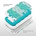 ULAK Galaxy S3 Case, S3 Case - Shock Resistant Series Hybrid Rubber Case Cover for Samsung Galaxy S3 III i9300 3in1 Hard Plastic +Soft Silicone(Ocean-Blue Silicone)