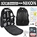 Essentials Accessory Bundle Kit For Nikon D7200, D7100, D7000, D5500, D5300, D5200, D3400, D3300, D3200, D3100, D800, D800E, D750, D600, D610, D300S, D90 DSLR Digital SLR Camera 32GB Card + BackPack