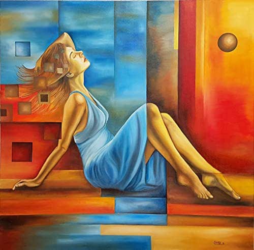 Obra de arte, pintura al óleo : Amazon.com.mx: Productos Handmade