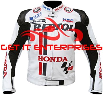 Honda Repsol Motorbike Racing Leather Jacket By GIE (xxl)