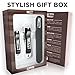 TWEEZZY Professional Grade Nail Clippers Set - Toenail Clipper for Thick Nails, Fingernail Clipper, Emery Board for Filing & PVC Storage Bag - Luxurious Manicure Set for Men & Women - Sharp Blades