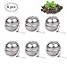 6 Pack Loose Leaf Tea Infuser, Stainless Steel Tea Filters Loose Leaf Tea Infuser Strainers Interval Diffuser with Extended Chain Hook to Brew Loose Leaf Tea, Spices & Seasonings