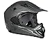 TMS Adult BLACK CARBON FIBER MOTOCROSS HELMET MX DIRT BIKE ATV MX Gear (Large)
