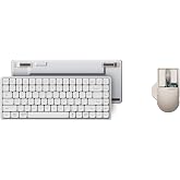 LOFREE Flow84 Low Profile Mechanical Keyboard with PBT Mouse, 75 Percent Rechargeable Wireless Keyboards with Bluetooth and Wired Connection