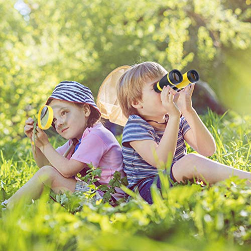 Outdoor-Explorer-Kit-Bug-Catching-with-Binoculars-Flashlight-Compass-Magnifying-Glass-Bug-Catcher-Set-Butterfly-Net-and-Backpack-Great-Kids-Gift-for-Camping-Hiking-Educational-and-Pretend