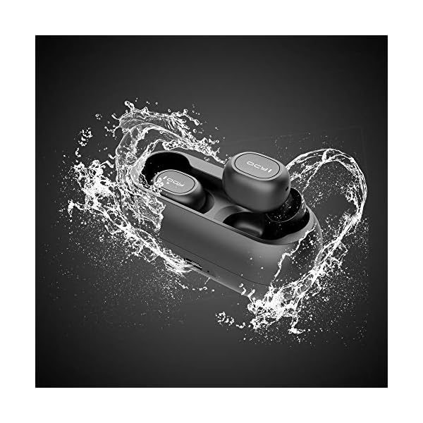 HOMSCAM Auriculares inalámbricos Carga Rápida Resistente al Agua con Caja de Carga - Imagen 3