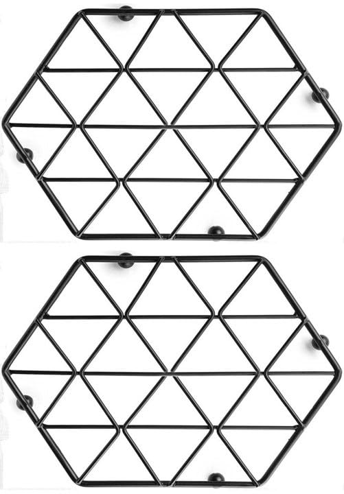 Metal Trivet (30x23cm) - Premium Heat Protection for Kitchen & Dining Countertops Hot Pot Stand, Table Coaster, Dish Trivet (2 Pack)