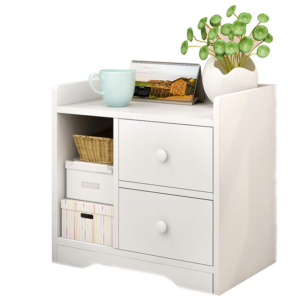 Bseack Store Table Storage Cabinet Double Drawer Multi Function
