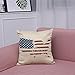 Independence Day Pillow Case 18x18, Elevin(TM) New Vintage Patriotic American Flag Pillow Cases Cotton Linen Sofa Cushion Cover Home Decor