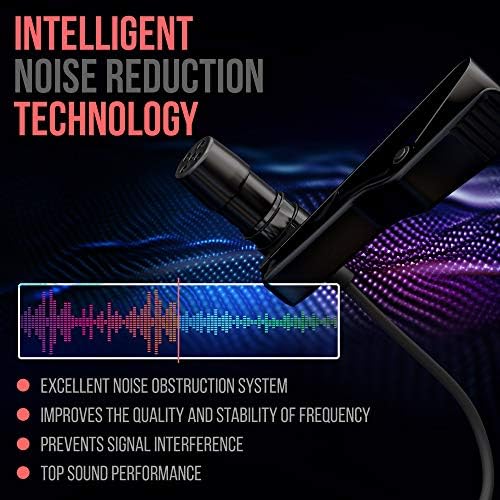 Lavalier microphone with clip and zipper design.