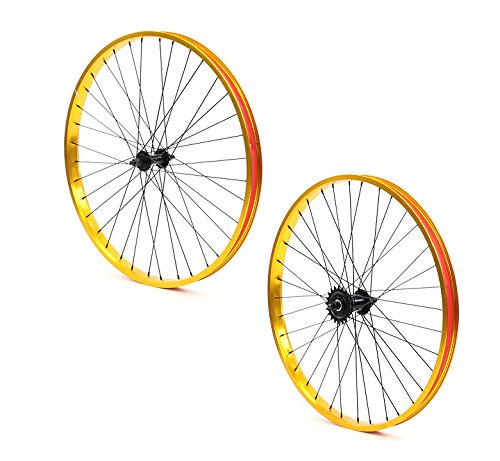 gold bike wheels