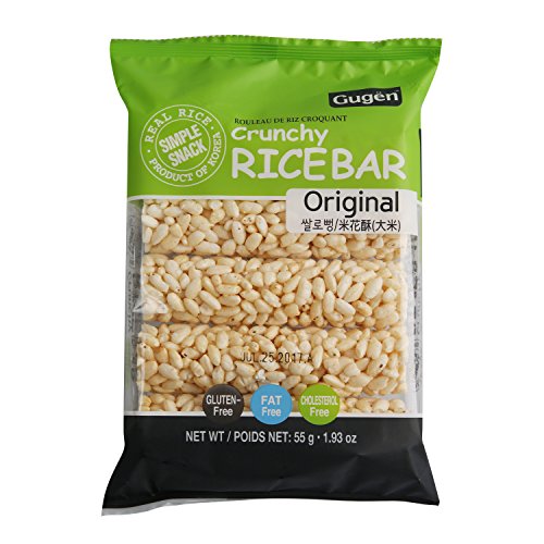 Crunchy Puffed Rice Cracker Bar Snack Roll Made From Real Rice Gluten
