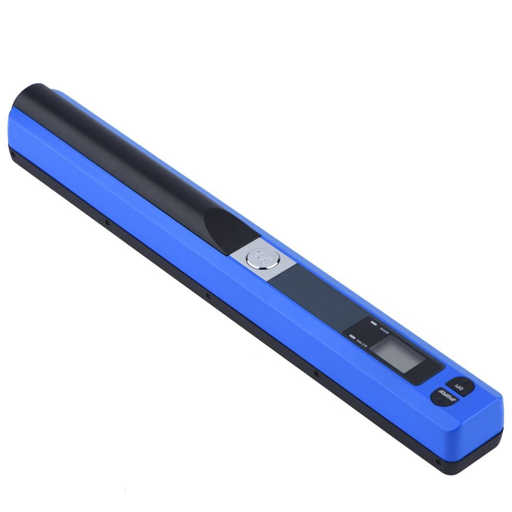 Bewinner USB 2.0 Pen Scanner, Portable Mini A4 Document Scanner, 900 * 900DPI Pen Handheld Scanner for XP/Vista 7 / Mac OS 10.4 etc with A4 Scan JPG/PDF(Blue)