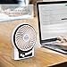 OPOLAR Portable Travel Mini Fan with 3-13 Hours Battery Life for Camping, Personal Battery Operated or USB Powered Handheld Fan, Internal Blue and Side Light, 3 Speeds, Quiet, Rechargeable