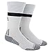 adidas Traxion Premier Football/Baseball Crew Socks, White/Black/Light Onix, Medium