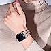 Kaome Leather Band Compatible for Apple Watch Band 44mm 42mm, Slim Elegant Strap, Women Replacement Bands for iWatch Series 5 Series 4 Series 3, Fashionable Feminine Breathable Slit Design-Sand Pink