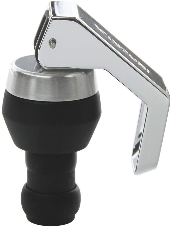 VinturiV9040 Wine Stopper, Black/Silver, Rubber