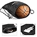 Sackpack ZOETOUCH Gymsack Drawstring Gym Bag with Pockets for Outdoor Storage Black