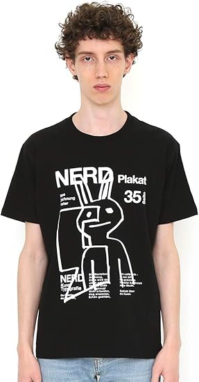 Amazon グラニフ Graniph Tシャツ ナード ラビット ブラック メンズ レディース G100 G107 Tシャツ カットソー 通販