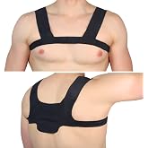 URSA X Strap, Multiple Lav Pouches - X-Large (Black) | One-Piece Harness for Microphone Transmitters and Lav Mics, Compatible with URSA MiniMounts, For Sports/Active Shoots