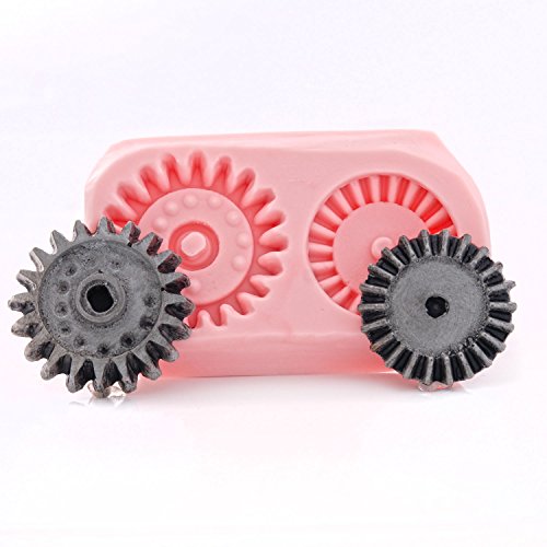 Silicone Steampunk Gear Mold use with Fondant, Chocolate Candy, Metal Clay, Resin, Clay