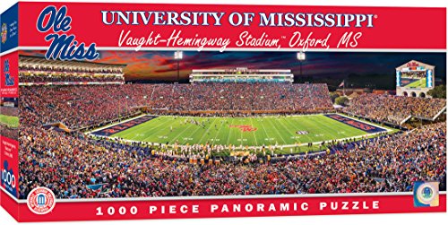 MasterPieces NCAA Mississippi Ole Miss Rebels Stadium Panoramic Jigsaw Puzzle, 1000-Piece